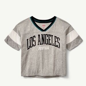 Justice Gray and White Los Angeles Tee